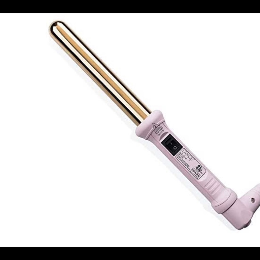 Brand New L’ange Titanium Curling Wand Iron BLUSH PINK (original box)